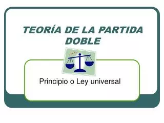 teor a de la partida doble