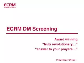 ECRM DM Screening