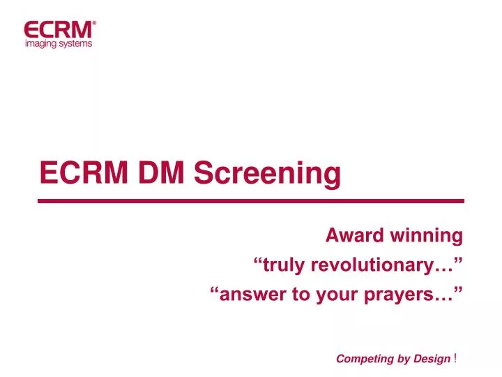 ecrm dm screening