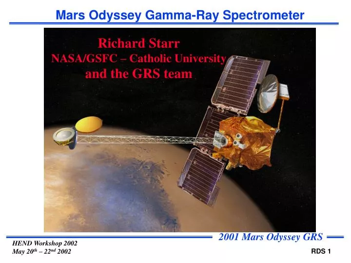 mars odyssey gamma ray spectrometer