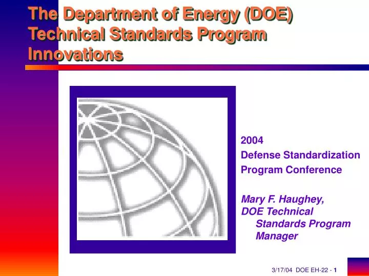 the department of energy doe technical standards program innovations