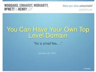 You Can Have Your Own Top Level Domain