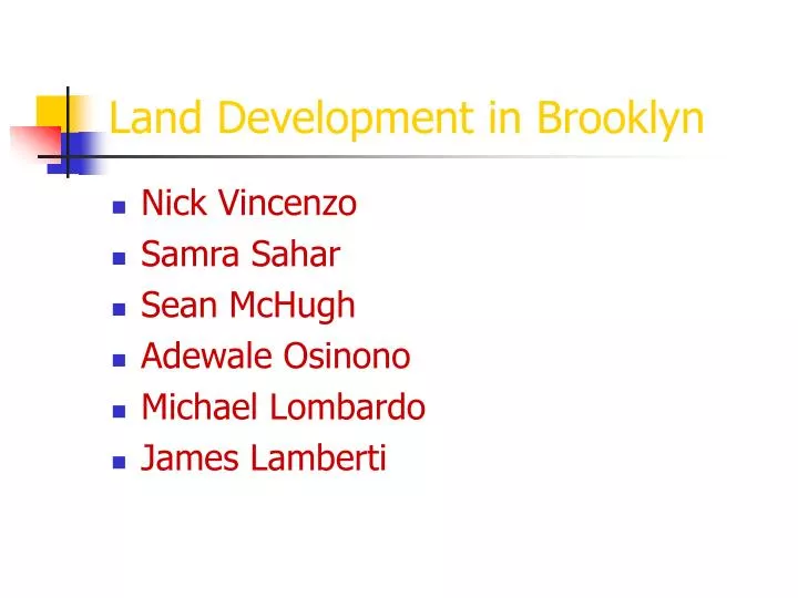 land development in brooklyn