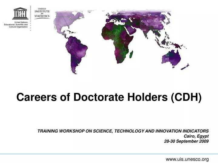 careers of doctorate holders cdh