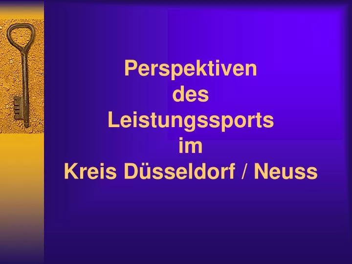 perspektiven des leistungssports im kreis d sseldorf neuss