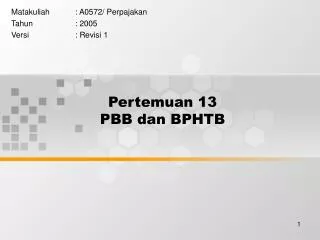 pertemuan 13 pbb dan bphtb