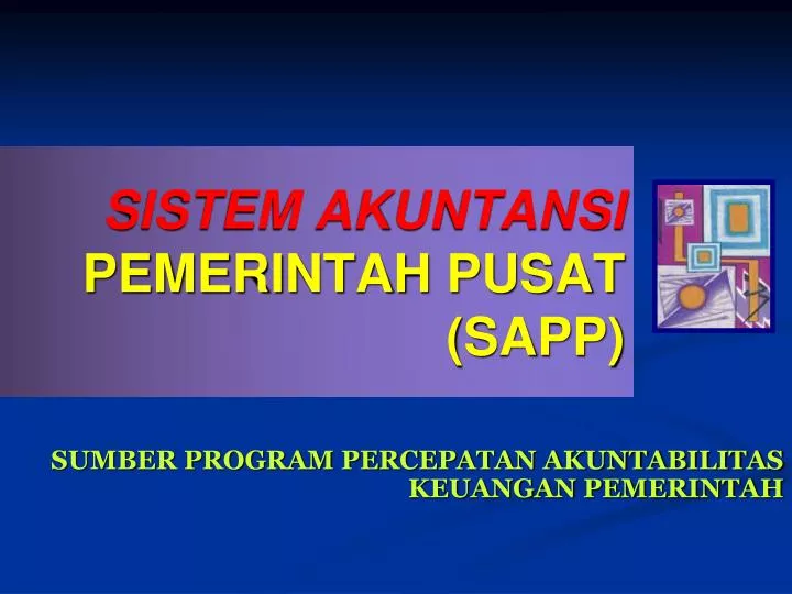 sistem akuntansi pemerintah pusat sapp