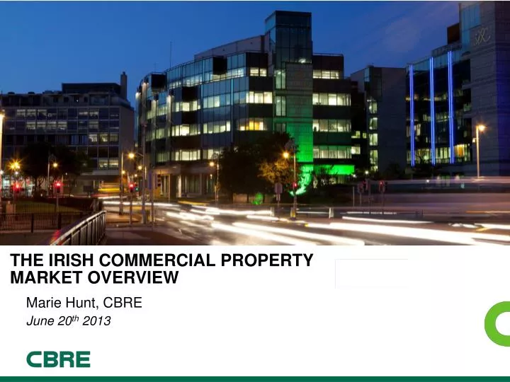 the irish commercial property market overview