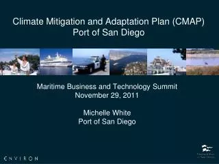 Climate Mitigation and Adaptation Plan (CMAP) Port of San Diego
