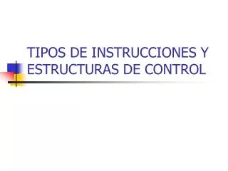 PPT - Estructuras De Control PowerPoint Presentation, Free Download ...