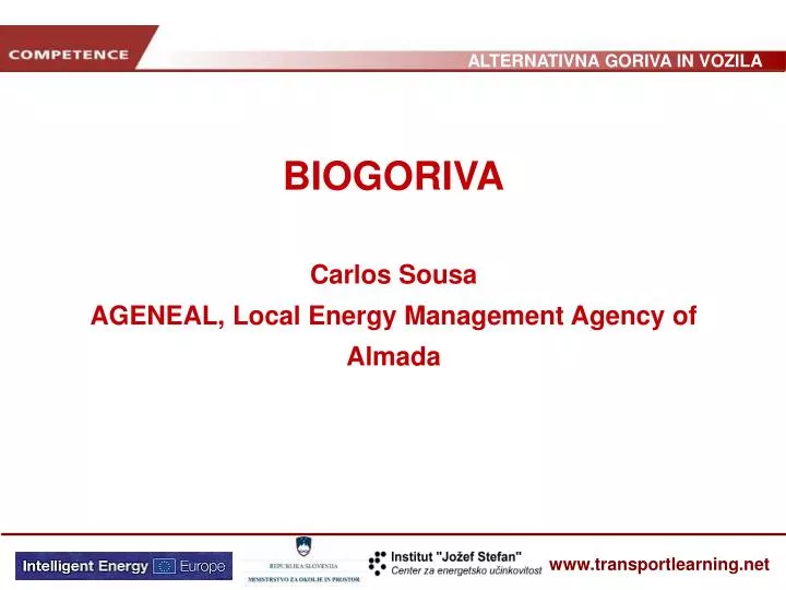 biogoriva carlos sousa ageneal local energy management agency of almada
