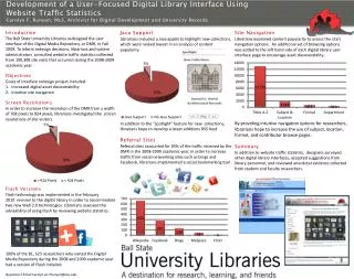 Development of a User-Focused Digital Library Interface Using Website Traffic Statistics