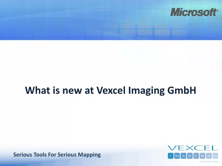 what is new at vexcel imaging gmbh