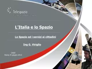 L'Italia e lo Spazio