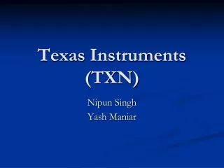 Texas Instruments (TXN)