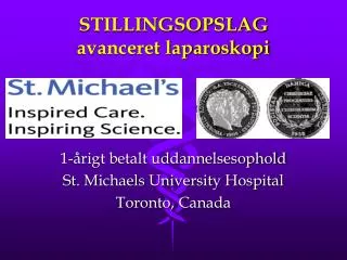 stillingsopslag avanceret laparoskopi