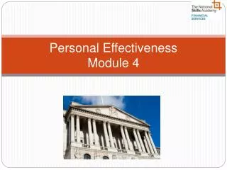 Personal Effectiveness Module 4