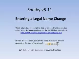 Shelby v5.11