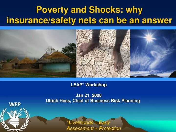 poverty and shocks why insurance safety nets can be an answer