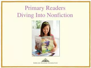 Primary Readers Diving Into Nonfiction