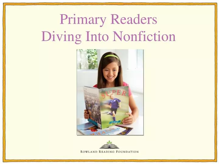 primary readers diving into nonfiction