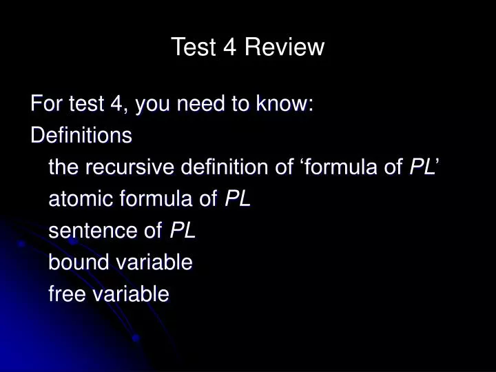 test 4 review