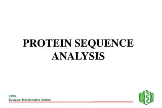 PROTEIN SEQUENCE ANALYSIS