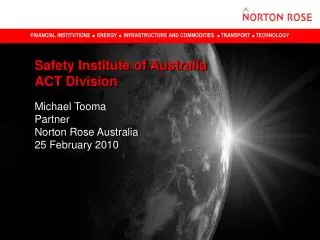 Safety Institute of Australia ACT Division