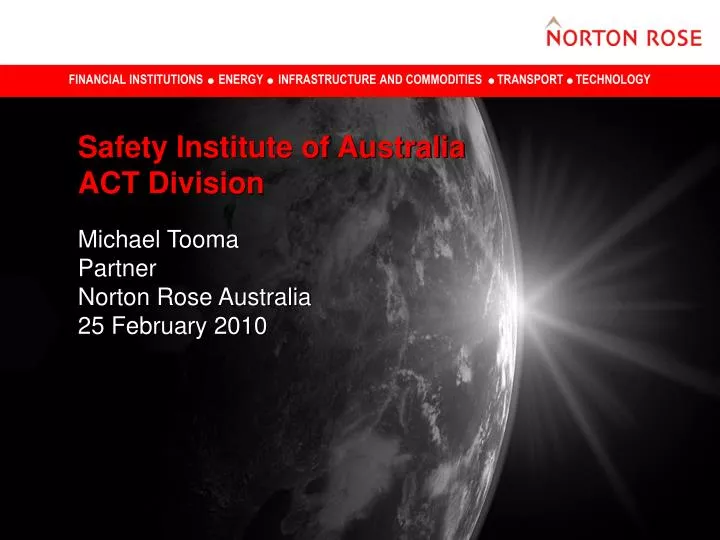 safety institute of australia act division