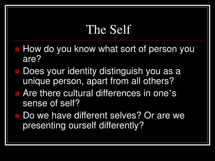 the self