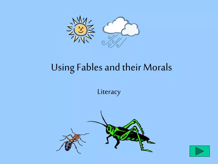 using fables and their morals
