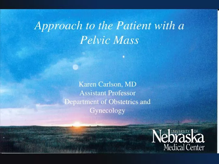 approach to the patient with a pelvic mass