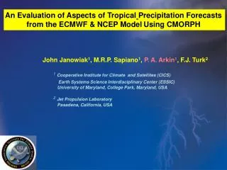 An Evaluation of Aspects of Tropical Precipitation Forecasts