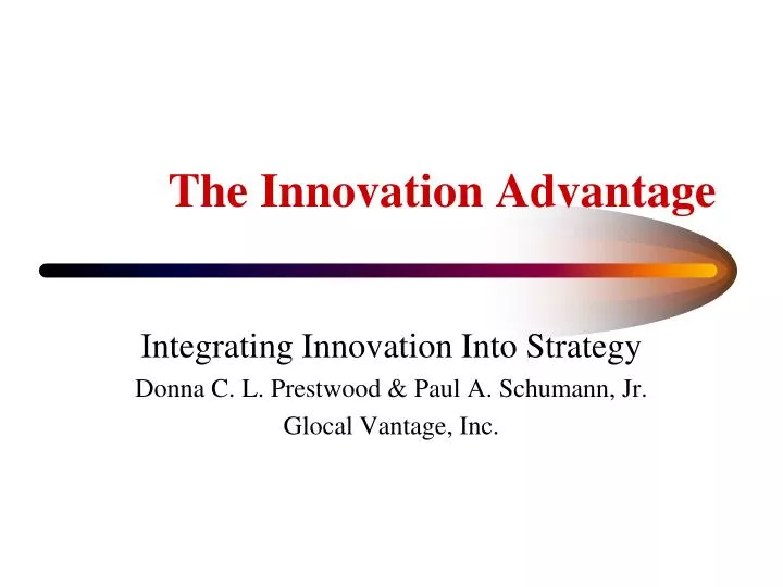 the innovation advantage