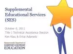 Massachusetts SES Technical Assistance Session - slide 1