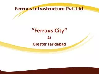 Ferrous Infrastructure Pvt. Ltd.