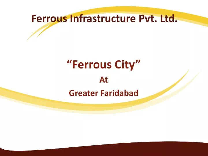 ferrous infrastructure pvt ltd