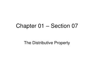 Chapter 01 – Section 07