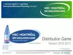 Distribution Game - slide 1