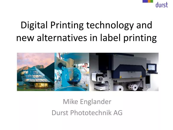 digital printing technology and new alternatives in label printing