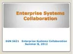 Enterprise Systems Collaboration - slide 1