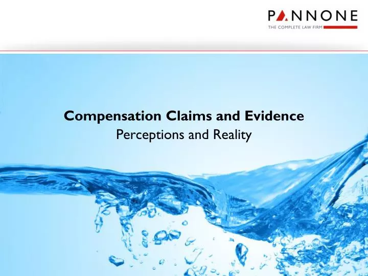 compensation claims and evidence