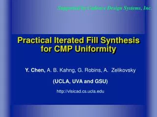 Practical Iterated Fill Synthesis for CMP Uniformity
