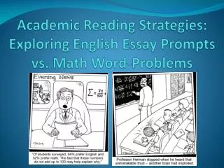 Academic Reading Strategies: Exploring English Essay Prompts vs. Math Word-Problems