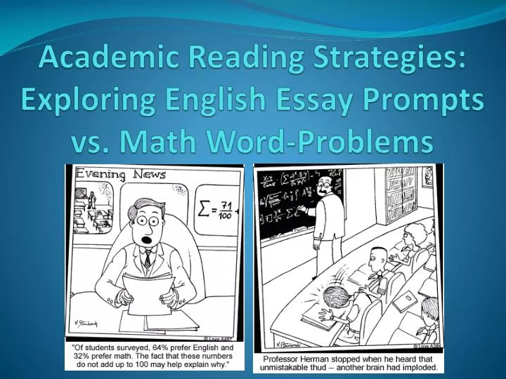 academic reading strategies exploring english essay prompts vs math word problems