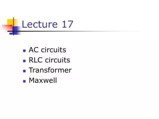 lecture 17