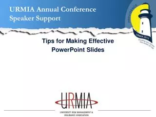 URMIA Annual Conference Speaker Support