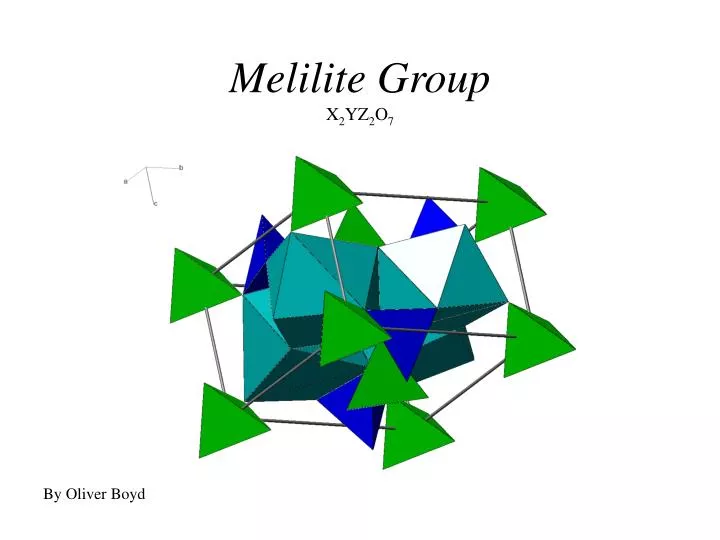 melilite group x 2 yz 2 o 7