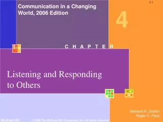 Listening and Responding to Others