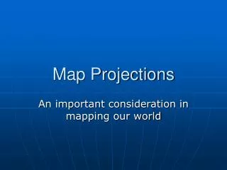 Map Projections